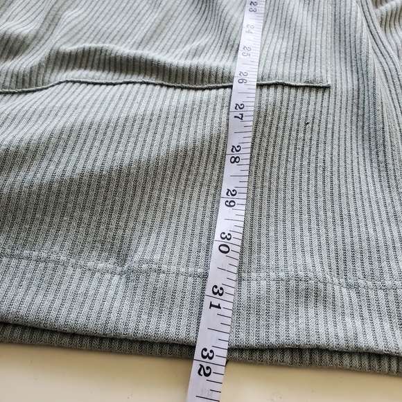 Anthropologie Maronie Womens Cardigan M Green Long Open Front Lightweight - Picture 4 of 7